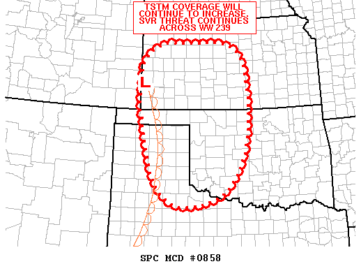Mesoscale Discussion 858