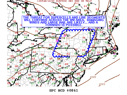 Mesoscale Discussion 861
