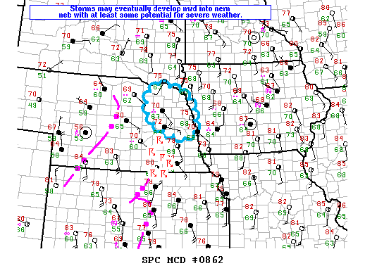 Mesoscale Discussion 862