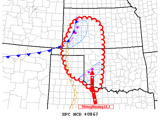 Mesoscale Discussion 867