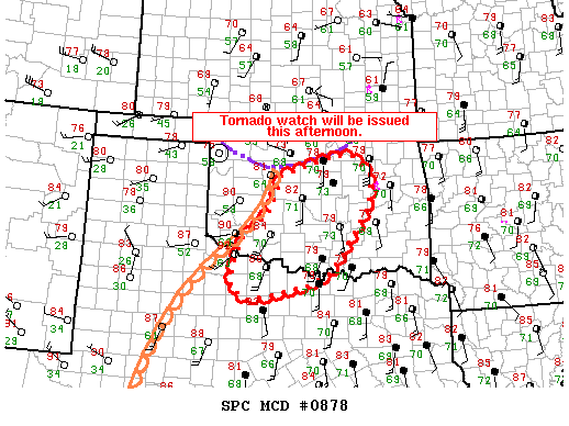 Mesoscale Discussion 878