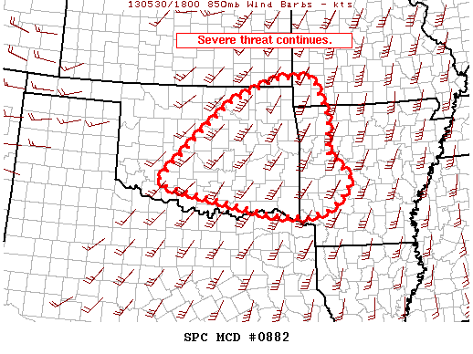 Mesoscale Discussion 882