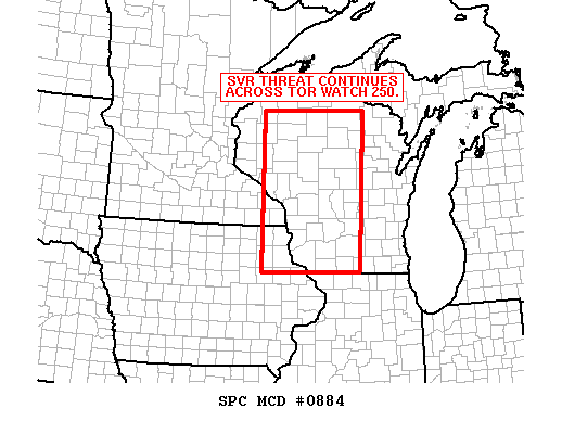 Mesoscale Discussion 884