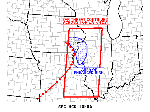 Mesoscale Discussion 885