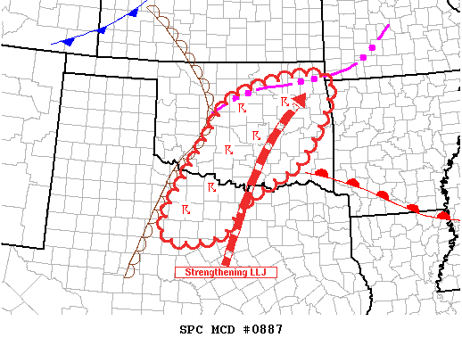 Mesoscale Discussion 887