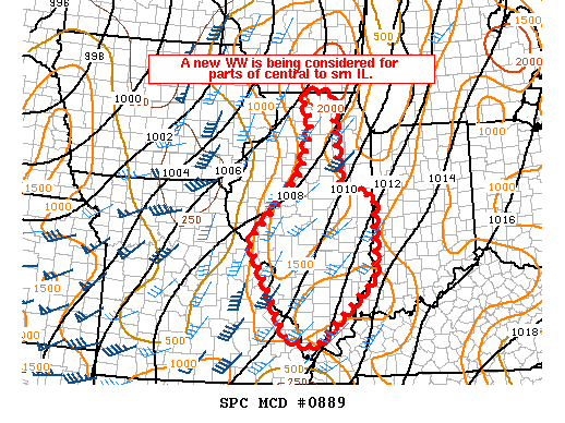Mesoscale Discussion 889