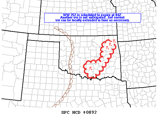 Mesoscale Discussion 892