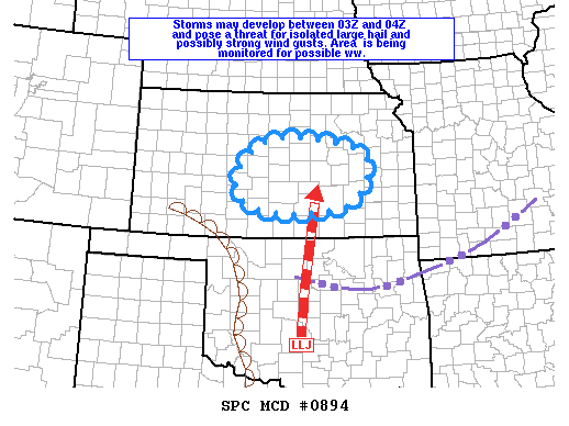 Mesoscale Discussion 894