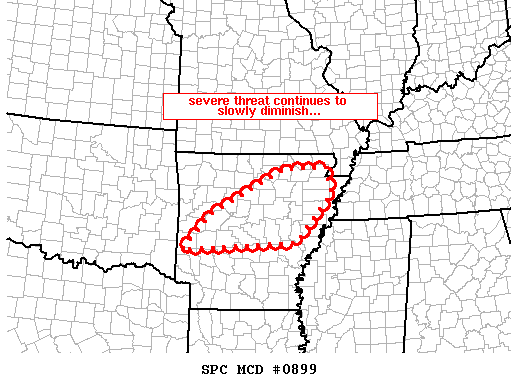Mesoscale Discussion 899