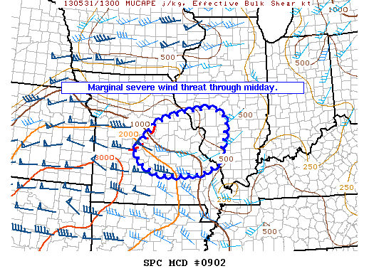 Mesoscale Discussion 902