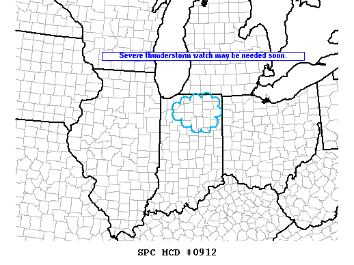 Mesoscale Discussion 912