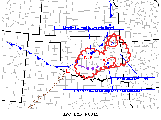 Mesoscale Discussion 919