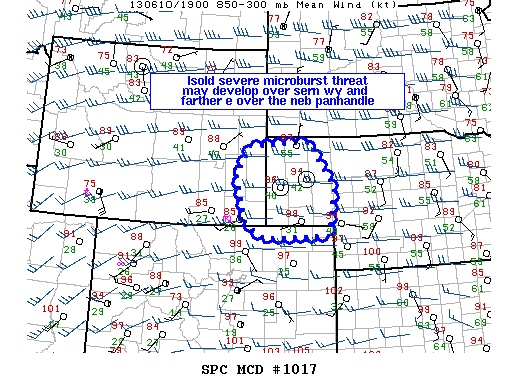 Mesoscale Discussion 1017