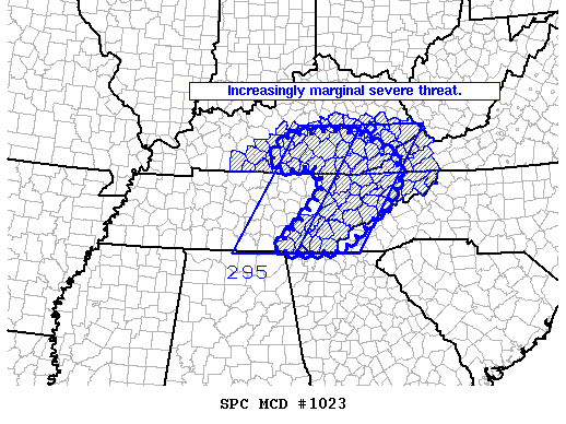 Mesoscale Discussion 1023