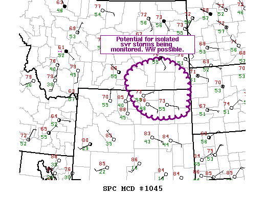 Mesoscale Discussion 1045