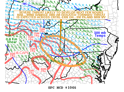Mesoscale Discussion 1046