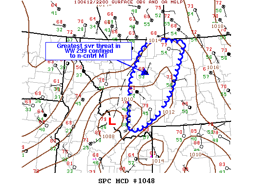 Mesoscale Discussion 1048