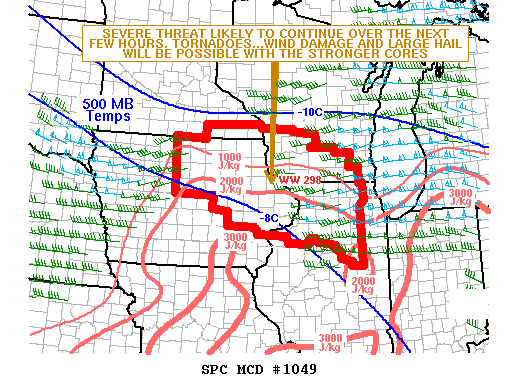 Mesoscale Discussion 1049