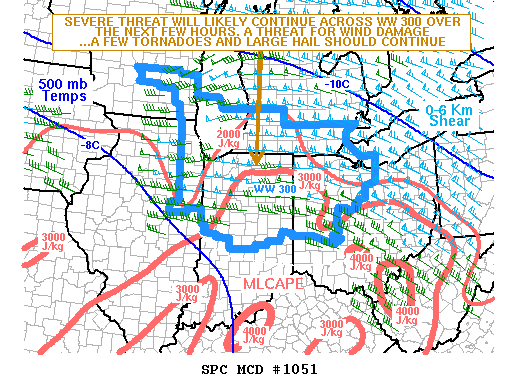 Mesoscale Discussion 1051