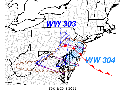 Mesoscale Discussion 1057