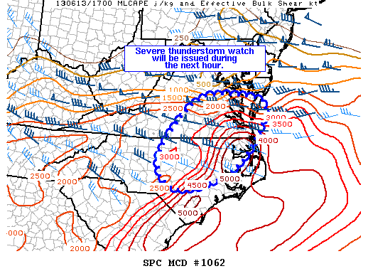 Mesoscale Discussion 1062