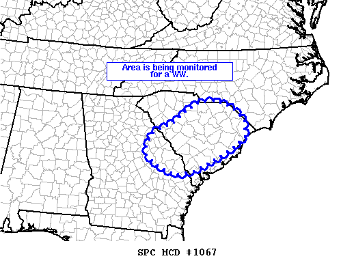 Mesoscale Discussion 1067