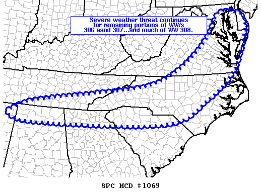 Mesoscale Discussion 1069