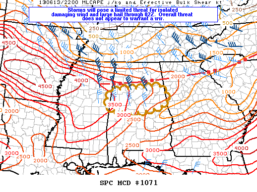 Mesoscale Discussion 1071