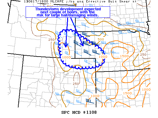 Mesoscale Discussion 1108