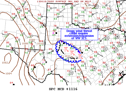Mesoscale Discussion 1116