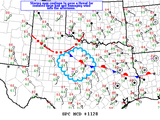 Mesoscale Discussion 1128