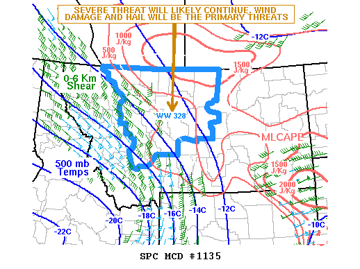 Mesoscale Discussion 1135