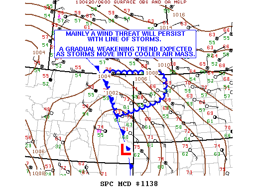 Mesoscale Discussion 1138
