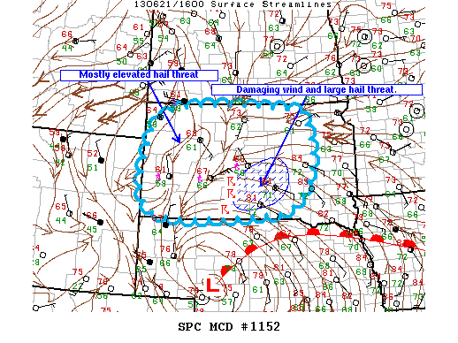 Mesoscale Discussion 1152