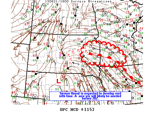Mesoscale Discussion 1153