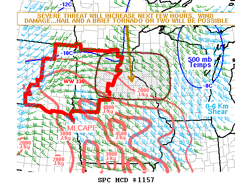 Mesoscale Discussion 1157