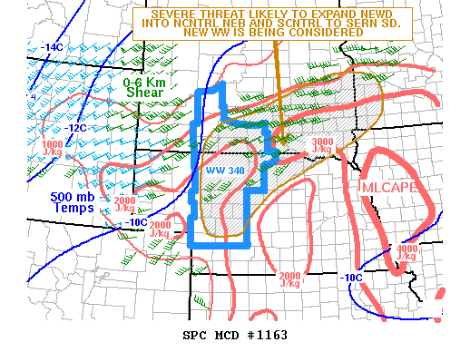 Mesoscale Discussion 1163