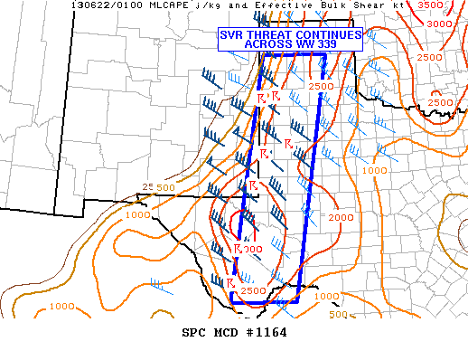 Mesoscale Discussion 1164