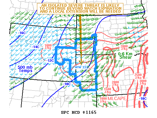 Mesoscale Discussion 1165