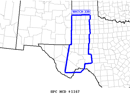 Mesoscale Discussion 1167