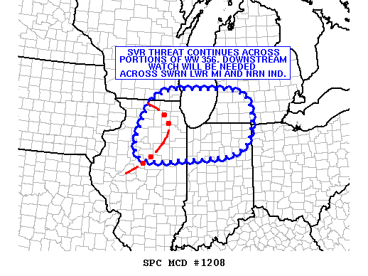 Mesoscale Discussion 1208