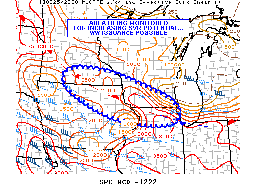 Mesoscale Discussion 1222