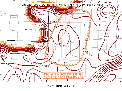 Mesoscale Discussion 1232