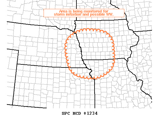 Mesoscale Discussion 1234