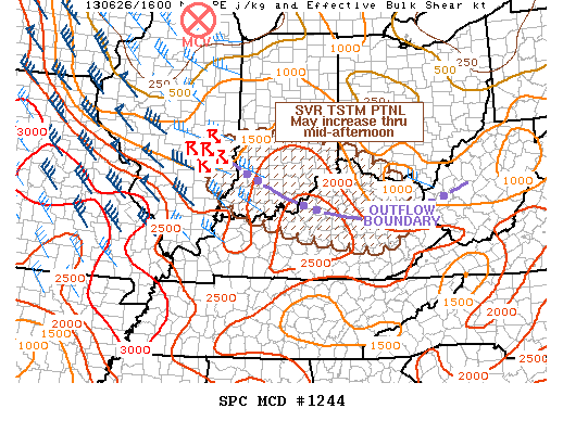 Mesoscale Discussion 1244