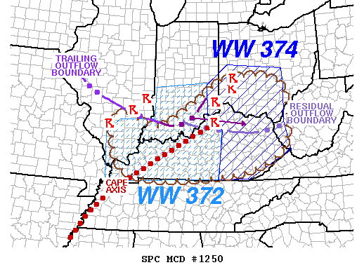 Mesoscale Discussion 1250
