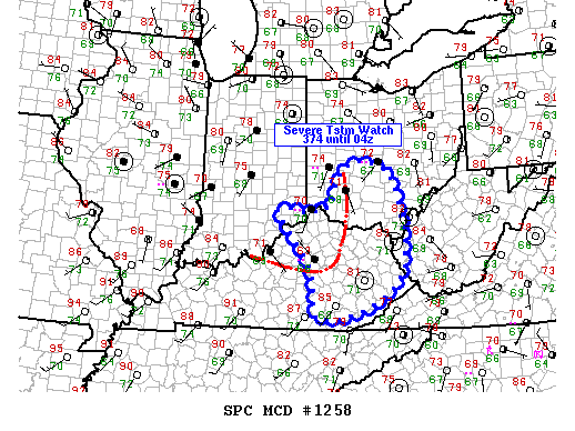 Mesoscale Discussion 1258