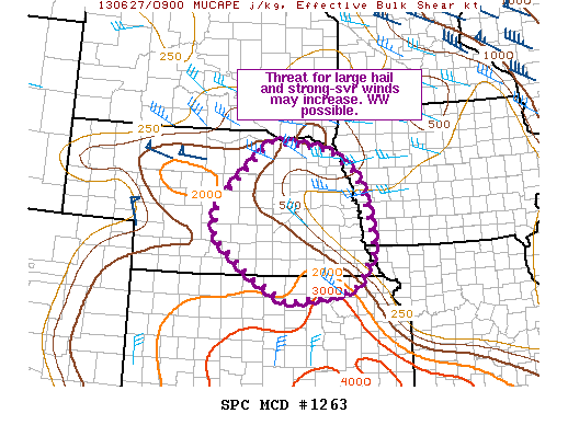 Mesoscale Discussion 1263