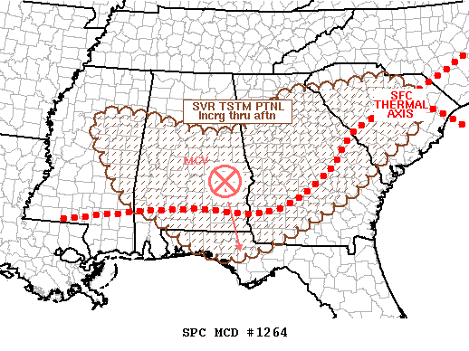 Mesoscale Discussion 1264