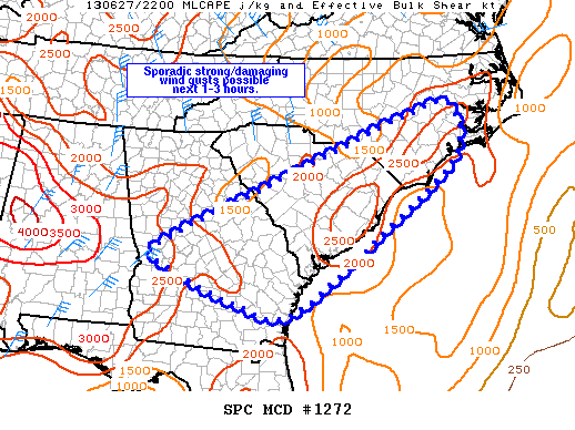 Mesoscale Discussion 1272